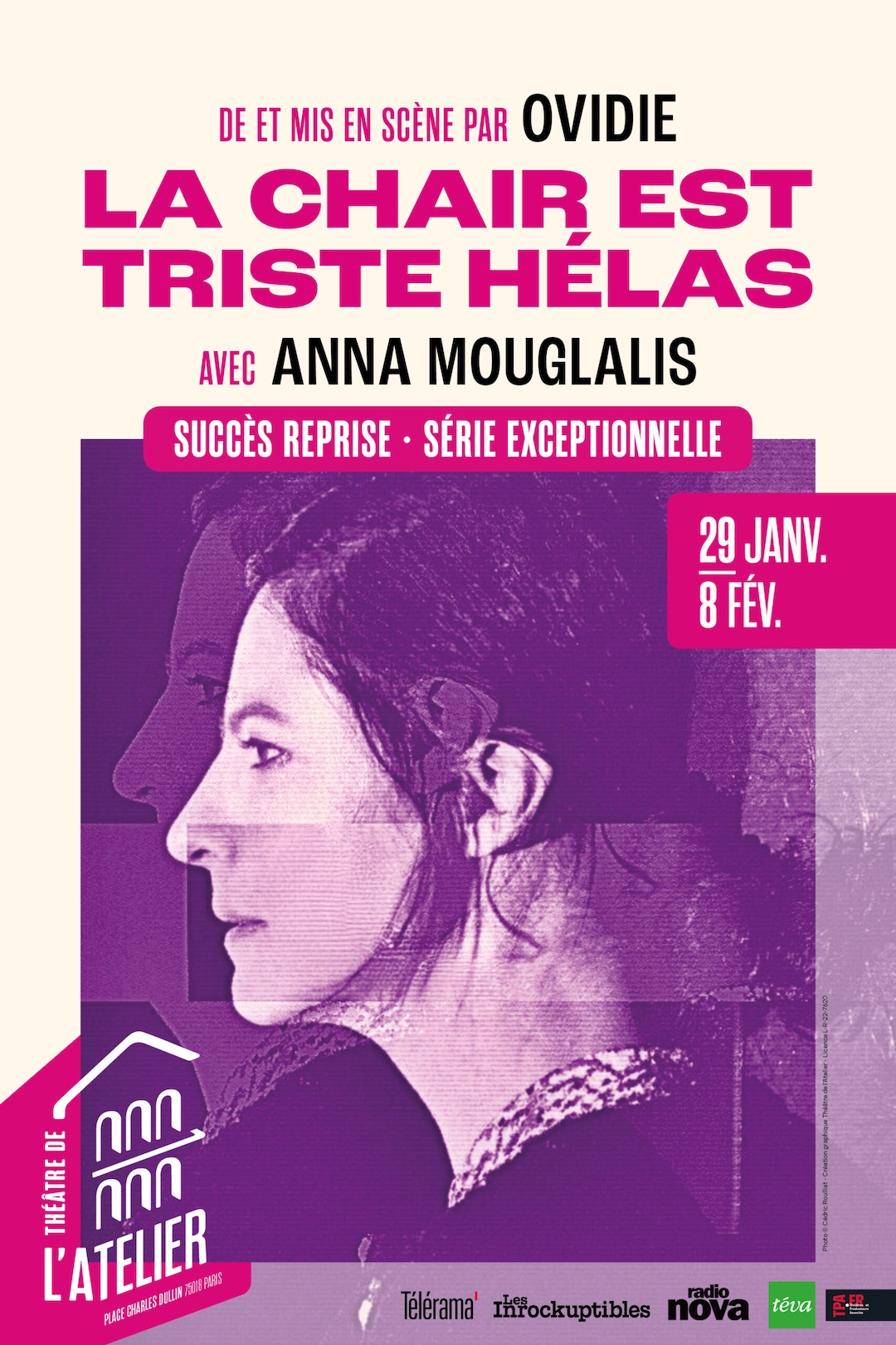 théatre de l'atelier la chair est triste hélas